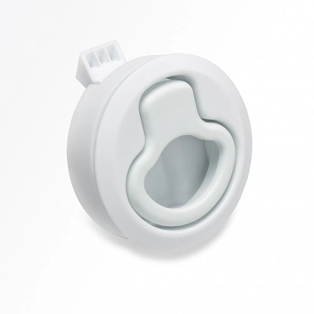 3227WC – WHITECAP IND Drawer Latch, Non Locking Latch White Nylon Single